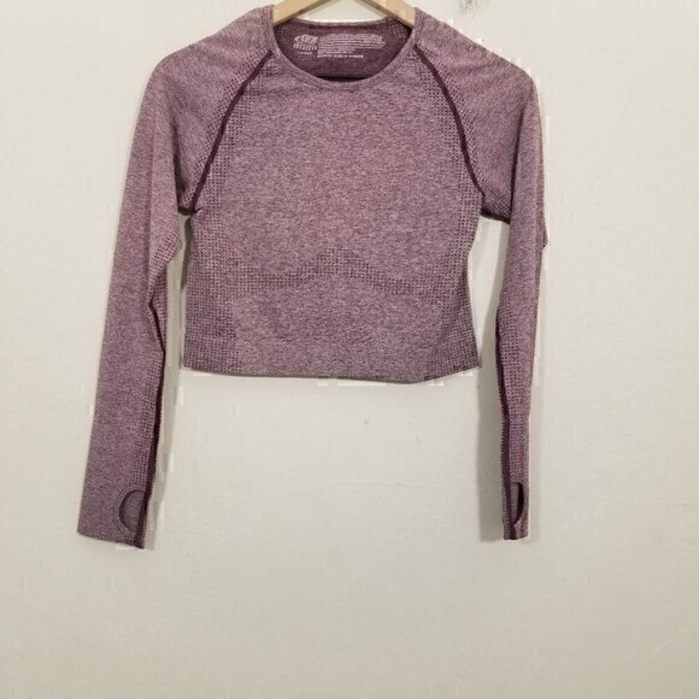 PINK Victoria's Secret Seamless Long Sleeve Crop Top Size L
